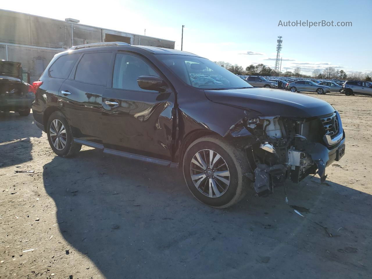 2017 Nissan Pathfinder S Black vin: 5N1DR2MN2HC654769