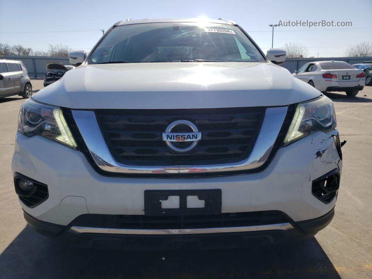 2017 Nissan Pathfinder S White vin: 5N1DR2MN2HC655288