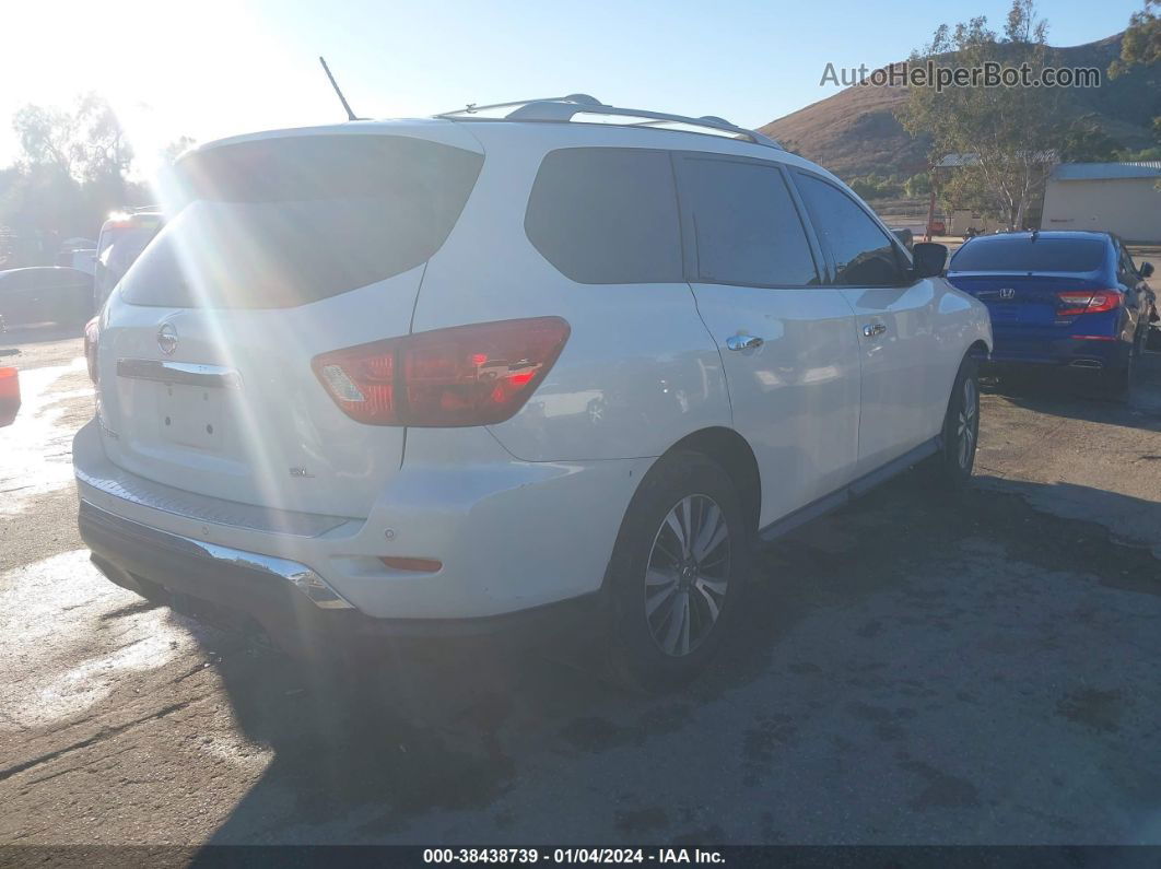 2017 Nissan Pathfinder Sl White vin: 5N1DR2MN2HC670647