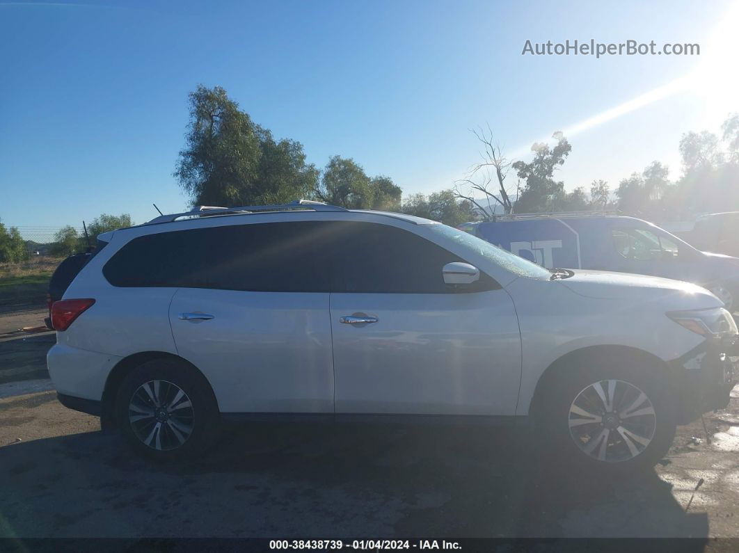 2017 Nissan Pathfinder Sl White vin: 5N1DR2MN2HC670647