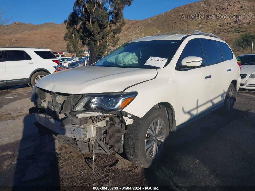 2017 Nissan Pathfinder Sl White vin: 5N1DR2MN2HC670647