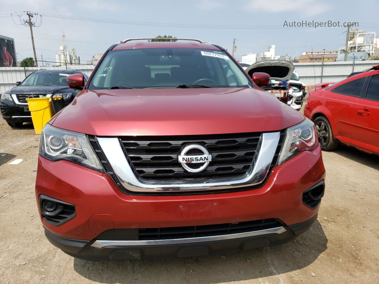 2017 Nissan Pathfinder S Red vin: 5N1DR2MN3HC606617