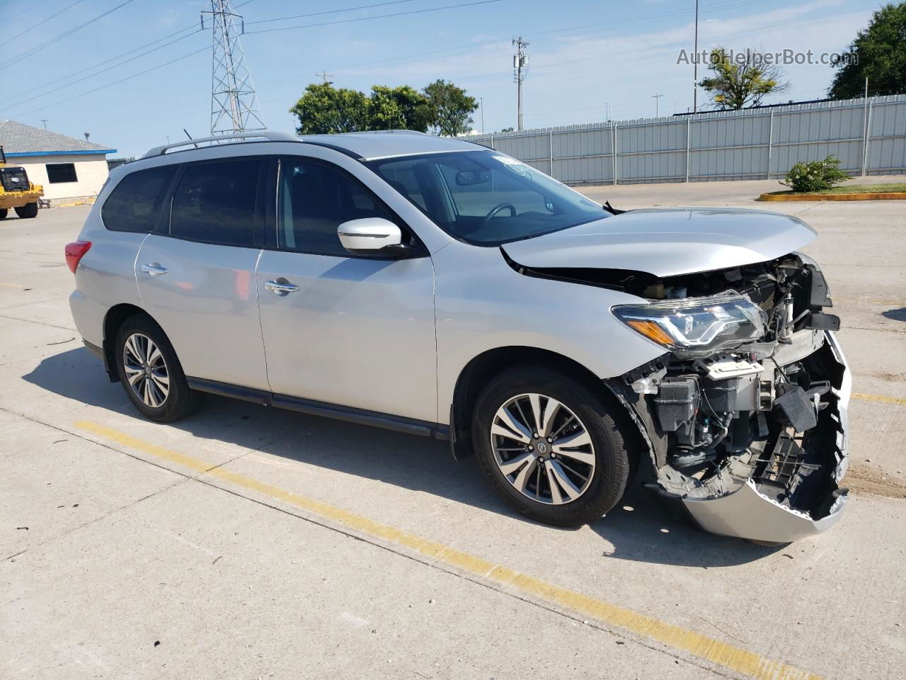 2017 Nissan Pathfinder S Silver vin: 5N1DR2MN3HC628410