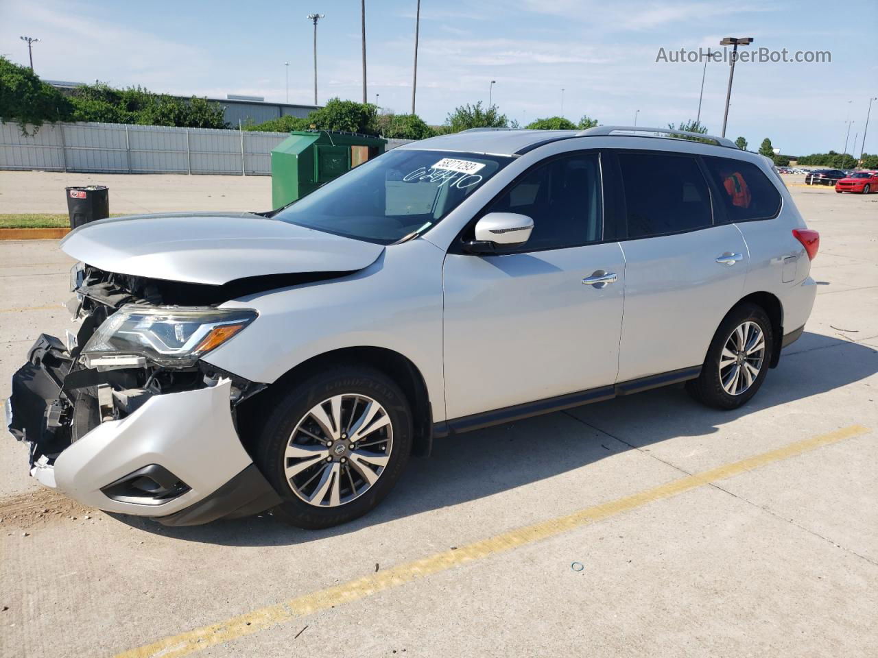 2017 Nissan Pathfinder S Silver vin: 5N1DR2MN3HC628410