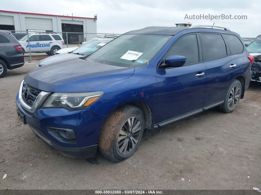 2017 Nissan Pathfinder S Blue vin: 5N1DR2MN3HC684525