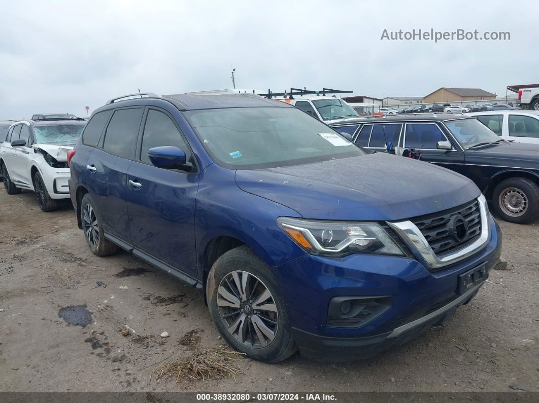 2017 Nissan Pathfinder S Blue vin: 5N1DR2MN3HC684525