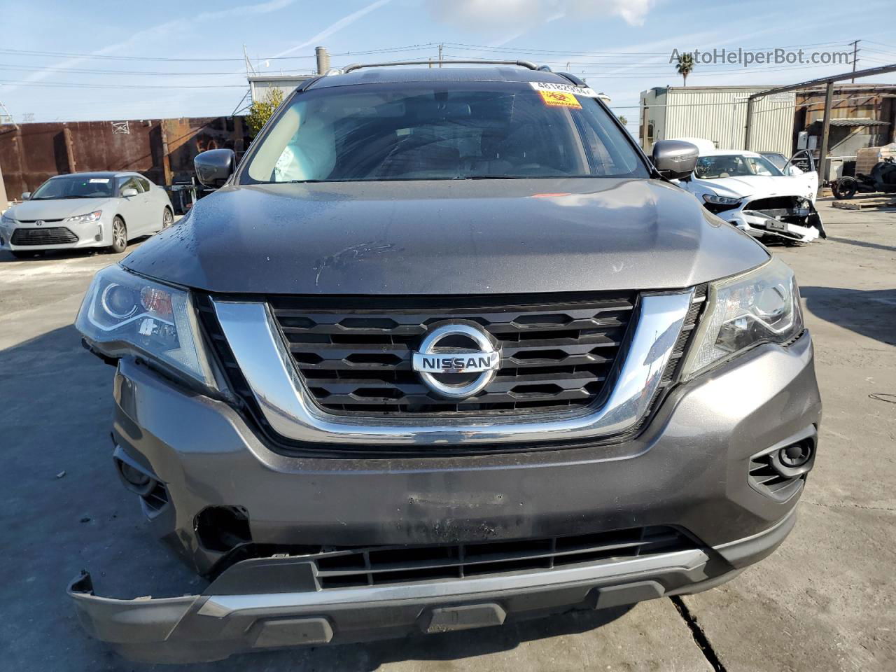 2017 Nissan Pathfinder S Gray vin: 5N1DR2MN4HC621286