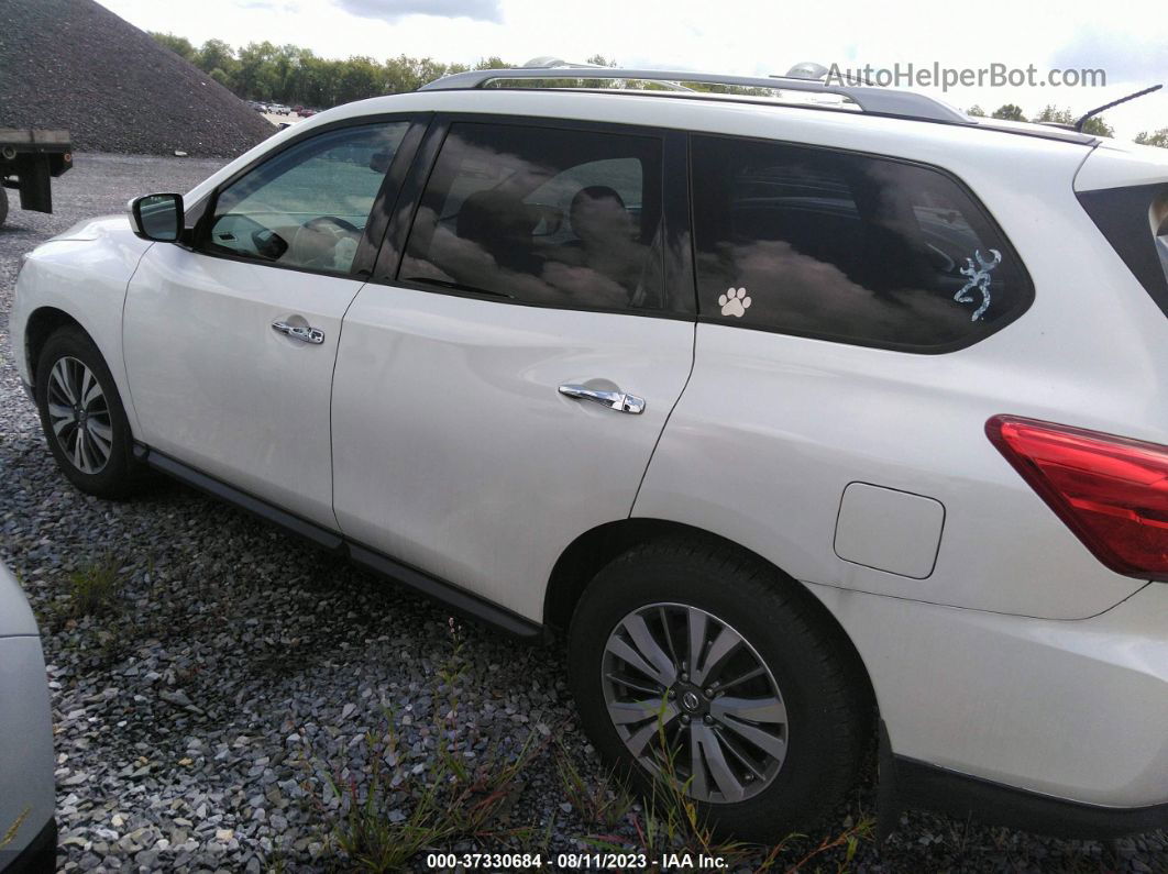 2017 Nissan Pathfinder Sv White vin: 5N1DR2MN4HC627010