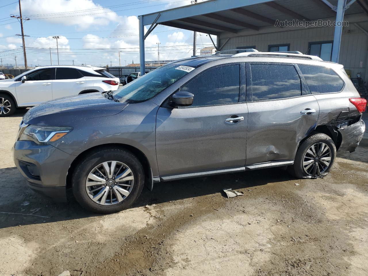 2017 Nissan Pathfinder S Gray vin: 5N1DR2MN5HC623029