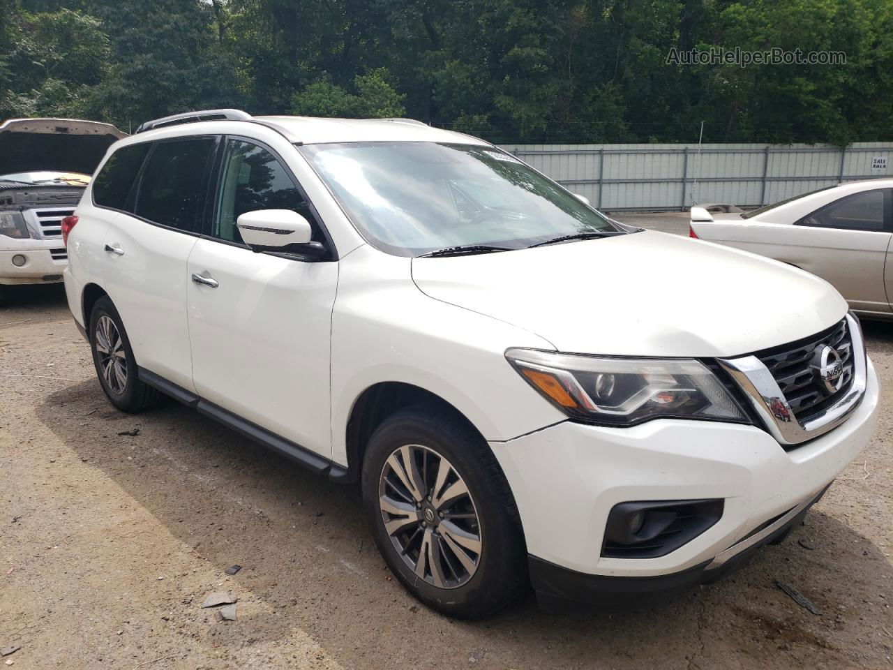 2017 Nissan Pathfinder S White vin: 5N1DR2MN5HC624763