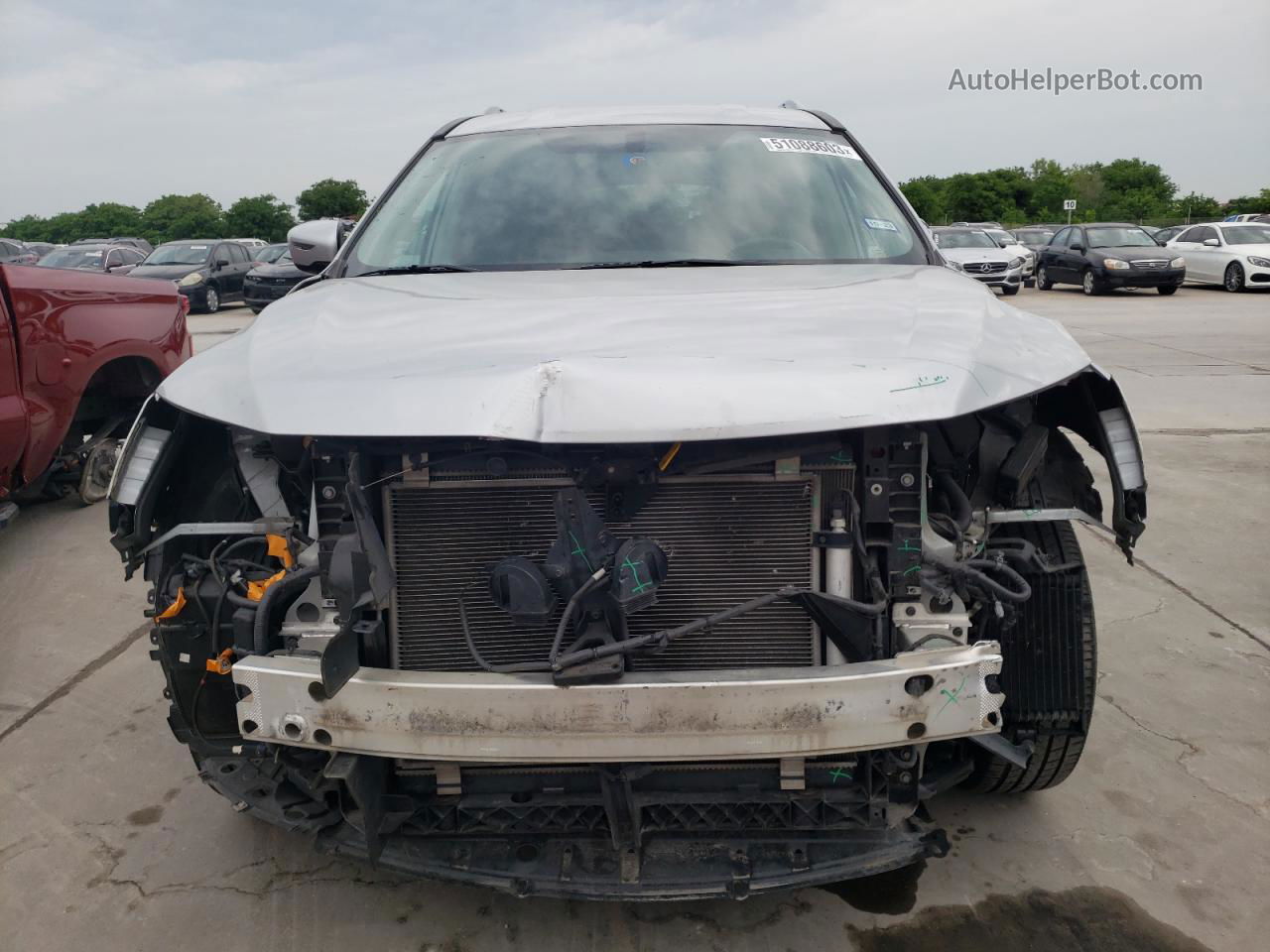 2017 Nissan Pathfinder S Silver vin: 5N1DR2MN5HC670805