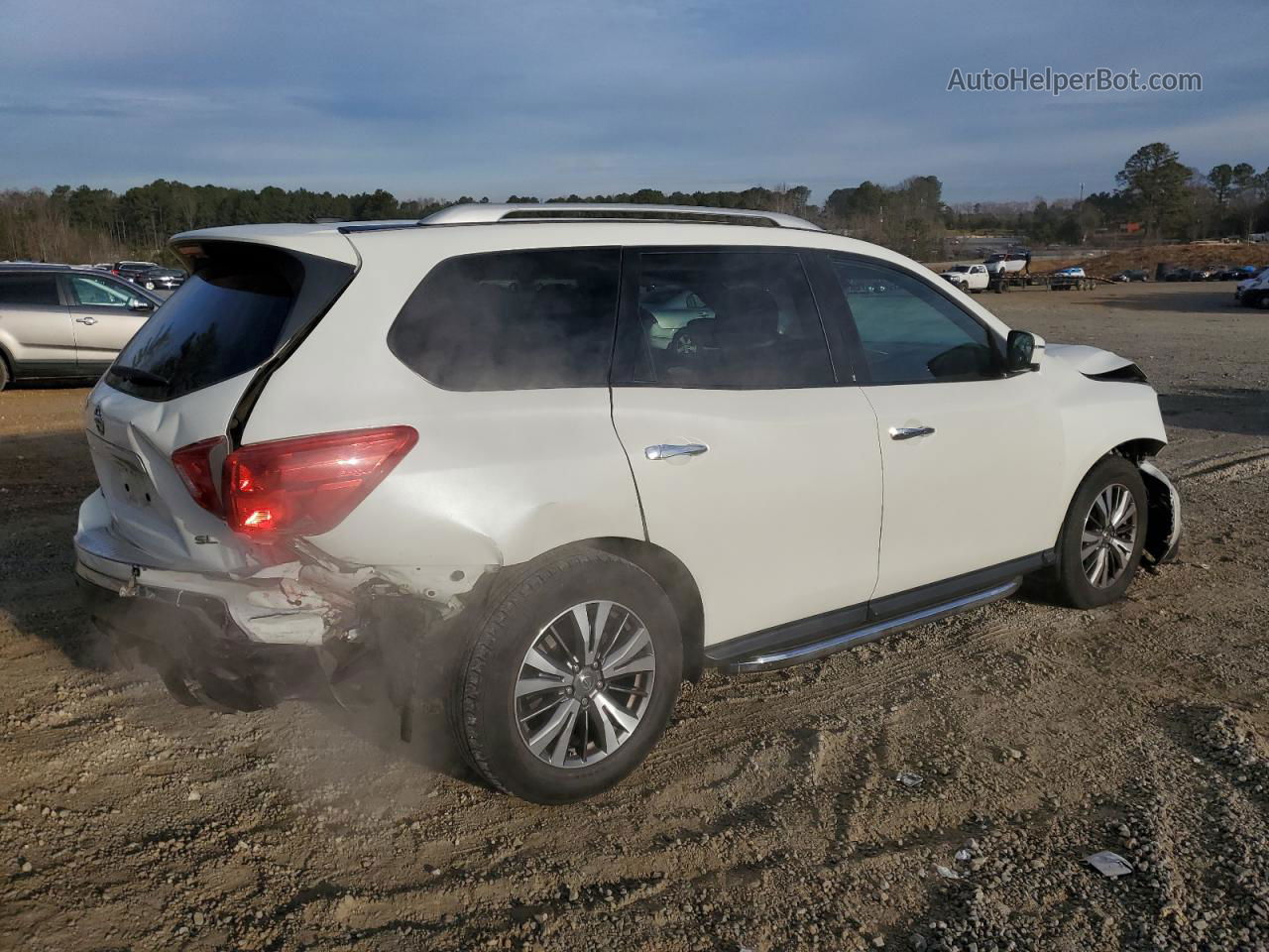 2017 Nissan Pathfinder S White vin: 5N1DR2MN6HC602190