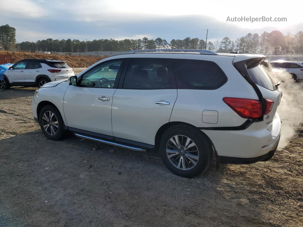 2017 Nissan Pathfinder S White vin: 5N1DR2MN6HC602190