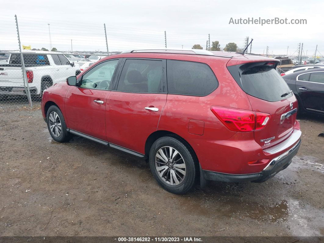 2017 Nissan Pathfinder Sv Red vin: 5N1DR2MN6HC606921