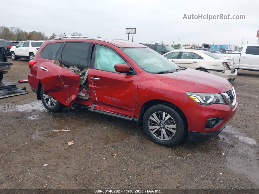 2017 Nissan Pathfinder Sv Red vin: 5N1DR2MN6HC606921