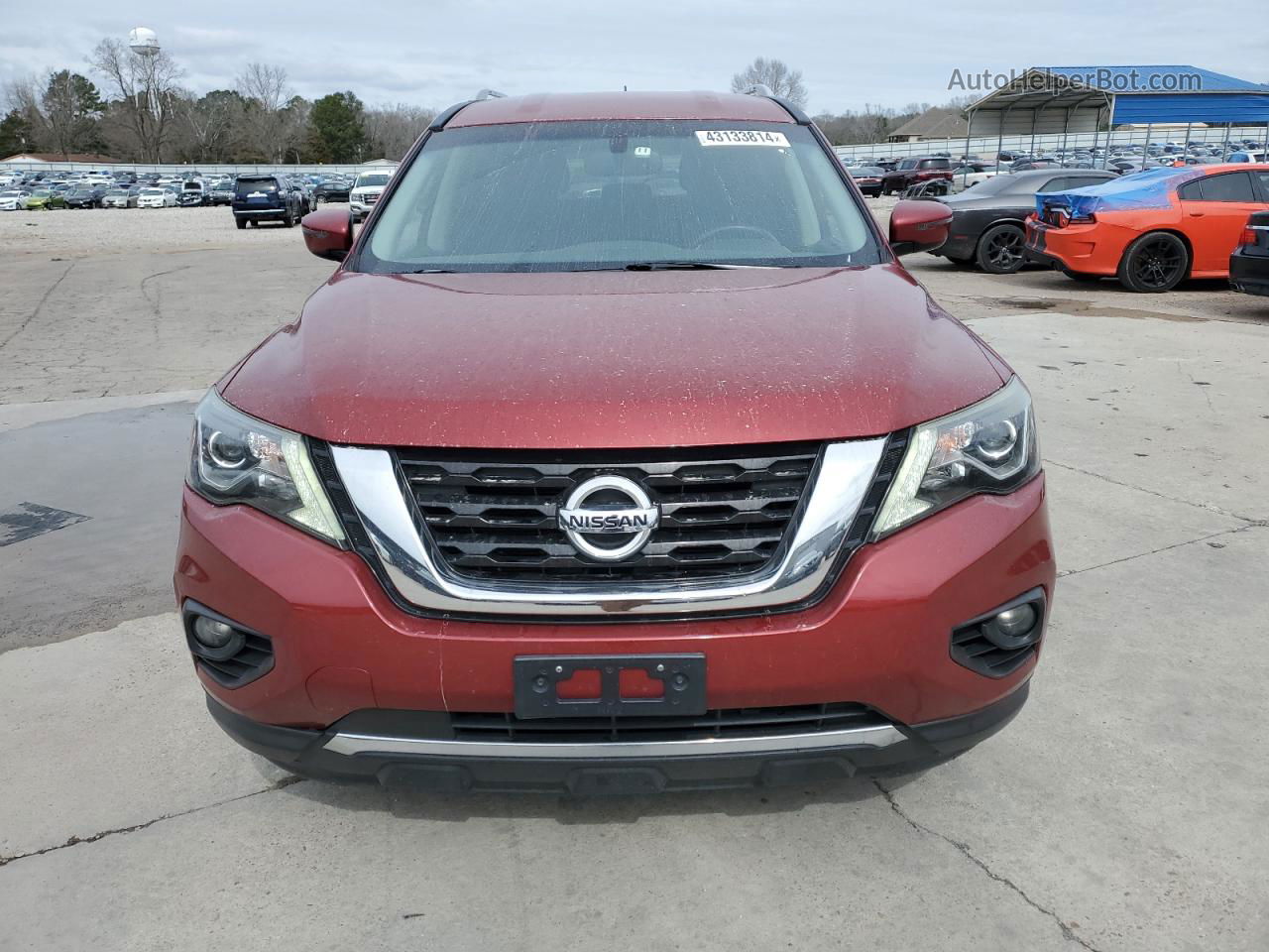 2017 Nissan Pathfinder S Red vin: 5N1DR2MN6HC692036