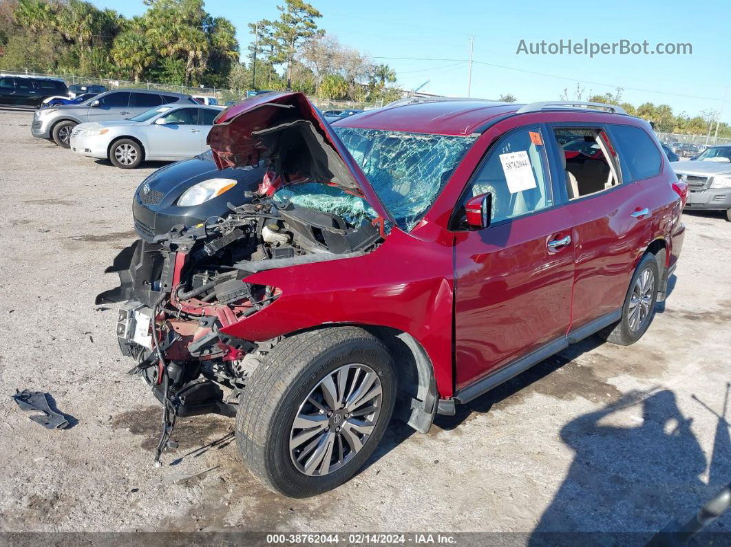 2017 Nissan Pathfinder Sl Красный vin: 5N1DR2MN7HC668960