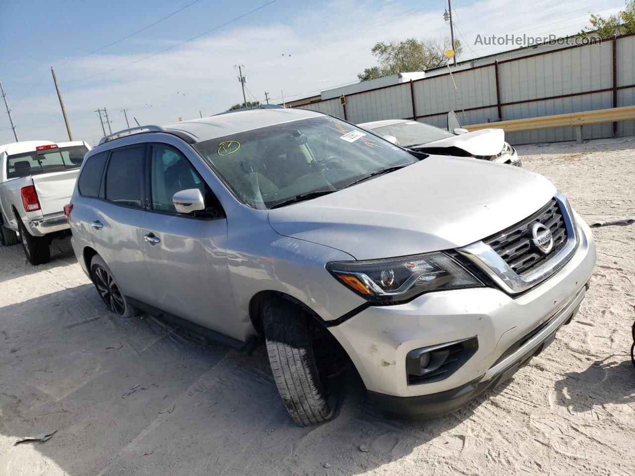 2017 Nissan Pathfinder S Silver vin: 5N1DR2MN7HC672894