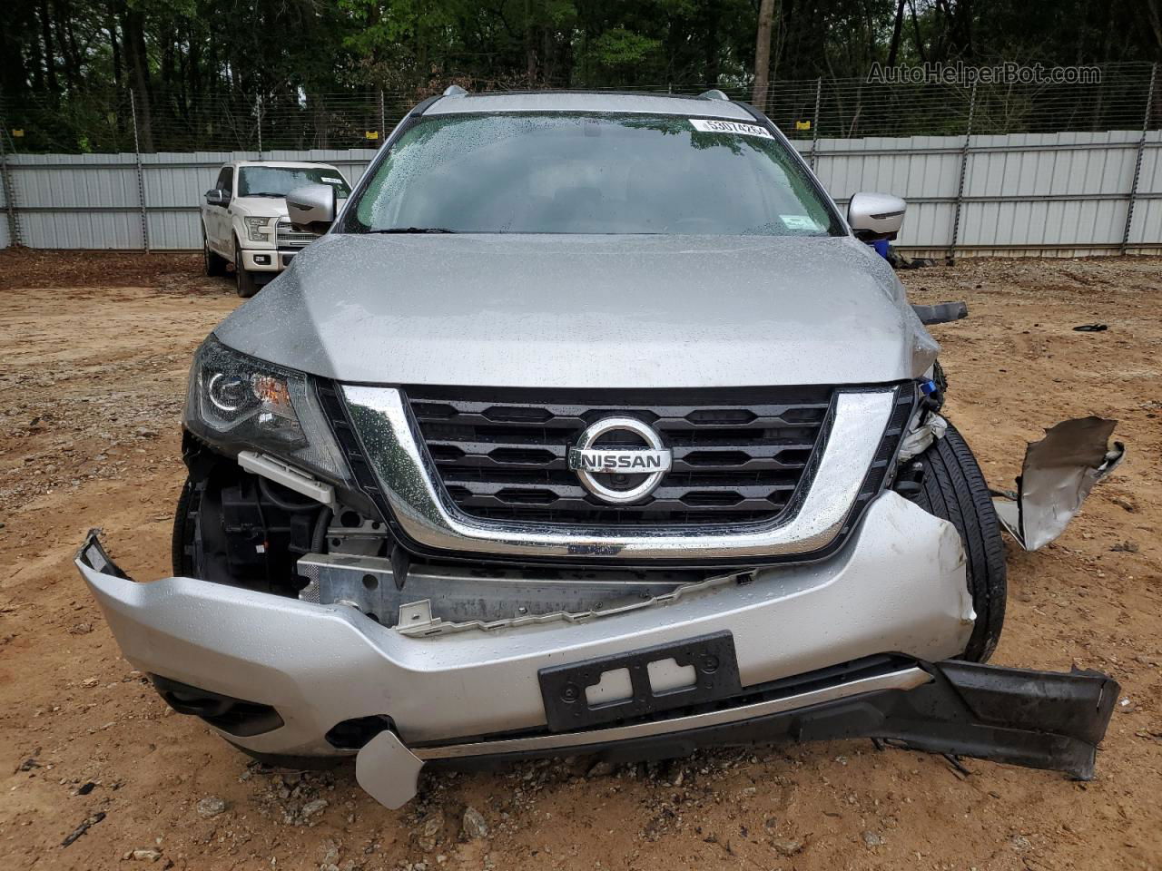 2017 Nissan Pathfinder S Silver vin: 5N1DR2MN8HC605608