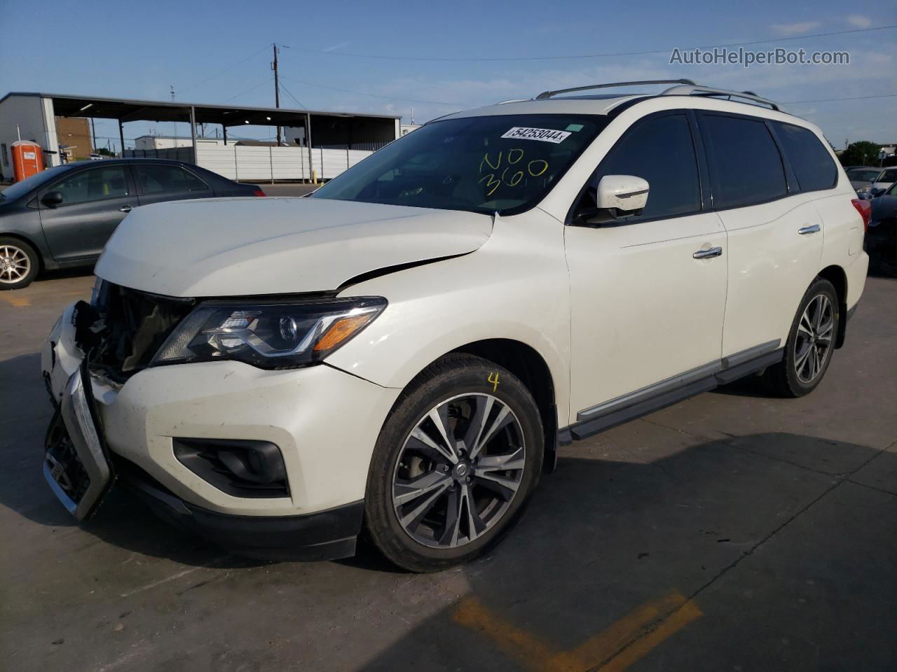 2017 Nissan Pathfinder S White vin: 5N1DR2MN8HC641539