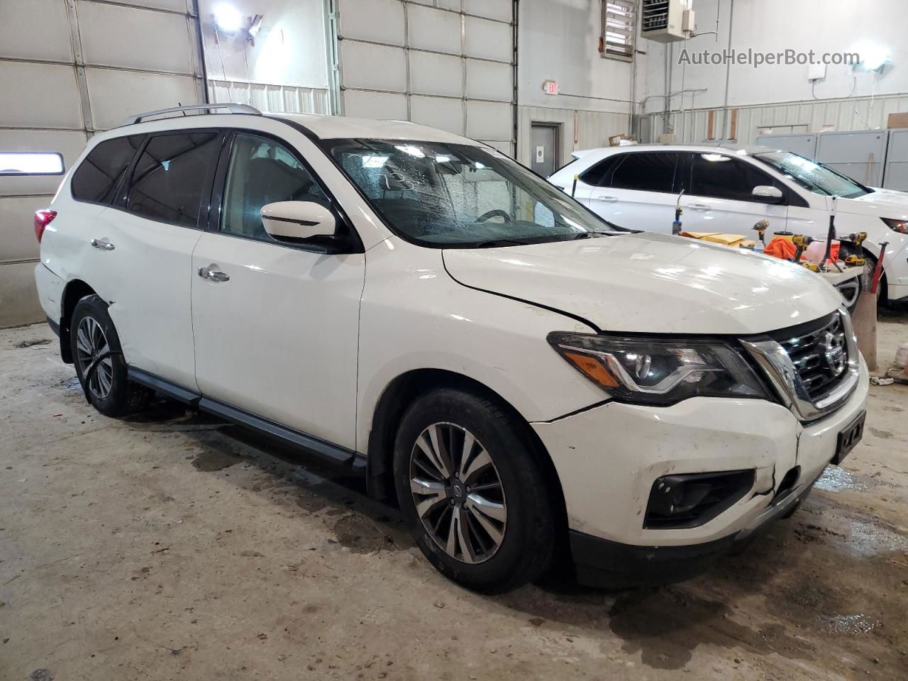 2017 Nissan Pathfinder S White vin: 5N1DR2MN8HC645364