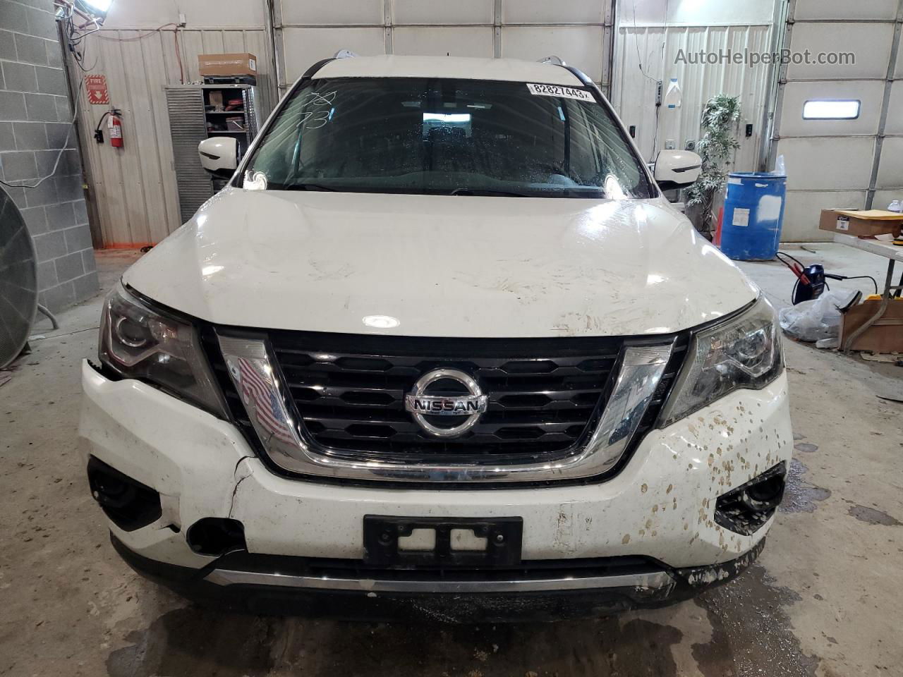 2017 Nissan Pathfinder S White vin: 5N1DR2MN8HC645364