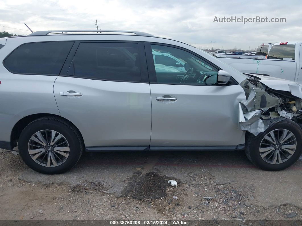 2017 Nissan Pathfinder Sv Silver vin: 5N1DR2MN8HC661354