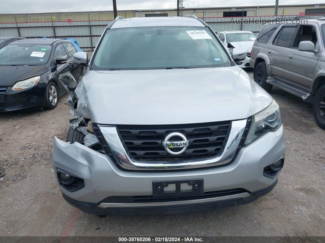 2017 Nissan Pathfinder Sv Silver vin: 5N1DR2MN8HC661354