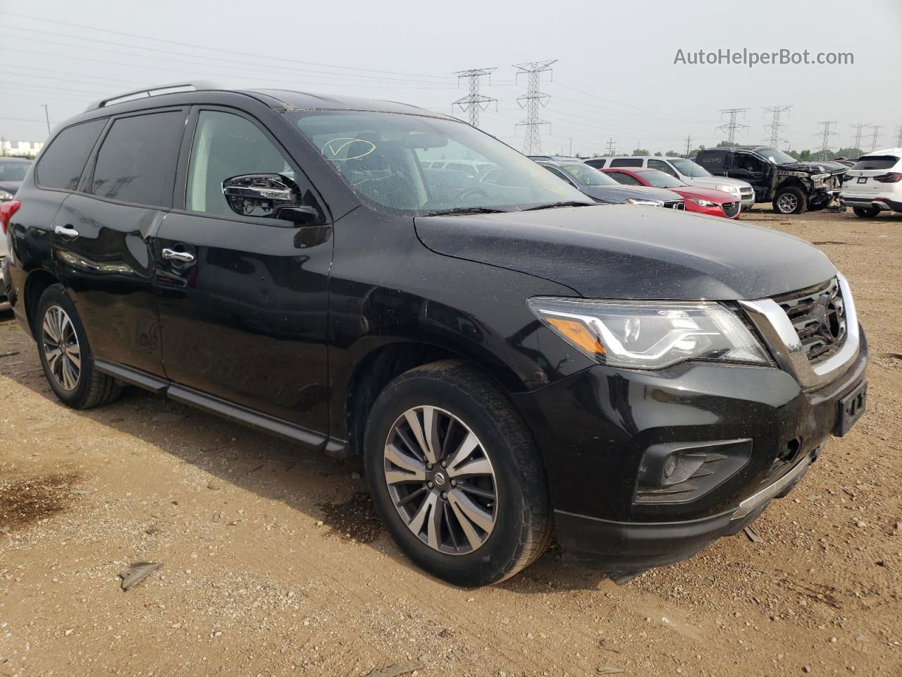 2017 Nissan Pathfinder S Black vin: 5N1DR2MN8HC685766