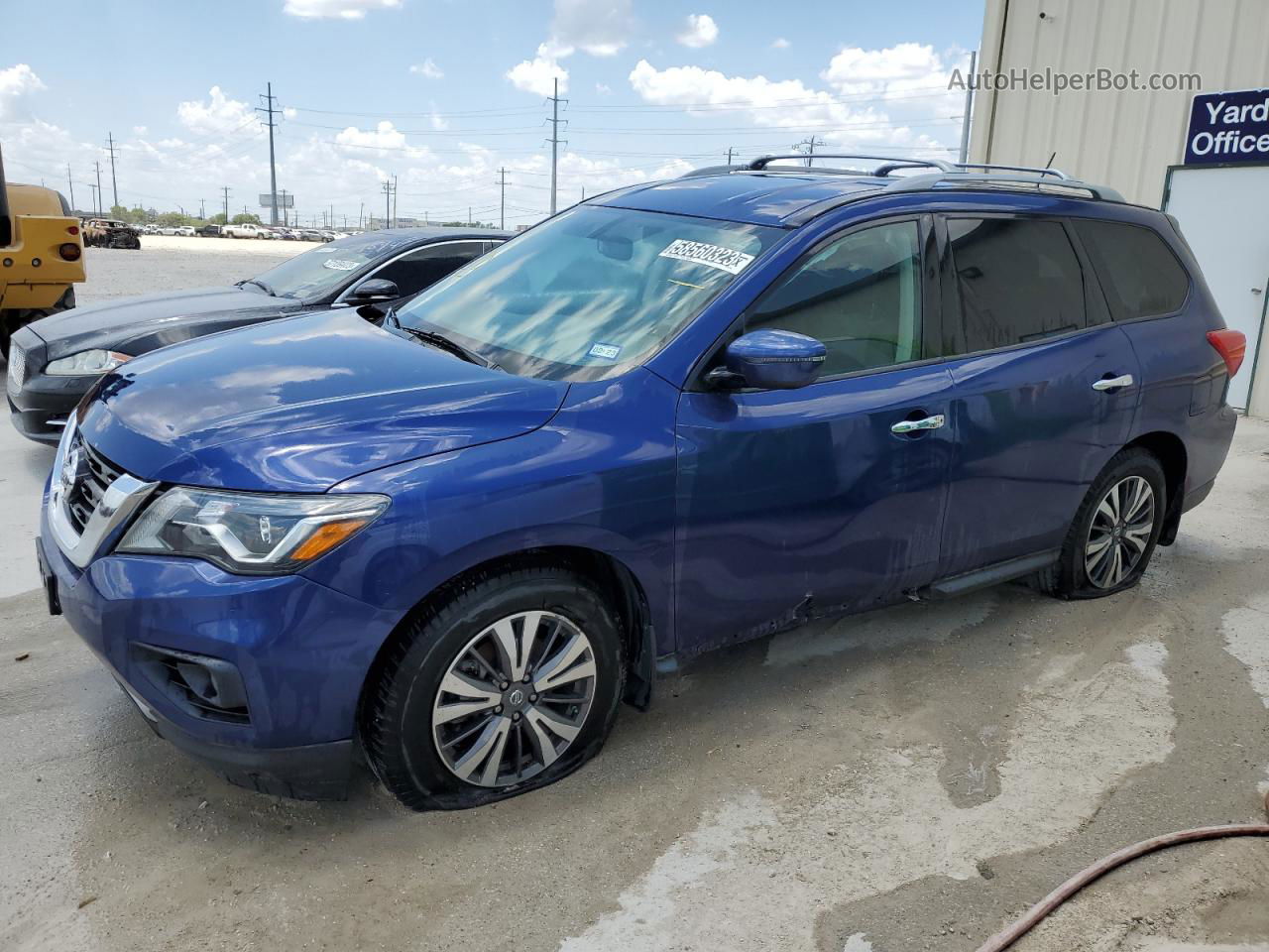 2017 Nissan Pathfinder S Blue vin: 5N1DR2MN8HC912406