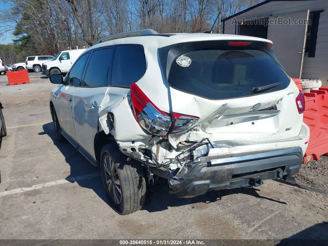 2017 Nissan Pathfinder Sv White vin: 5N1DR2MN9HC625947