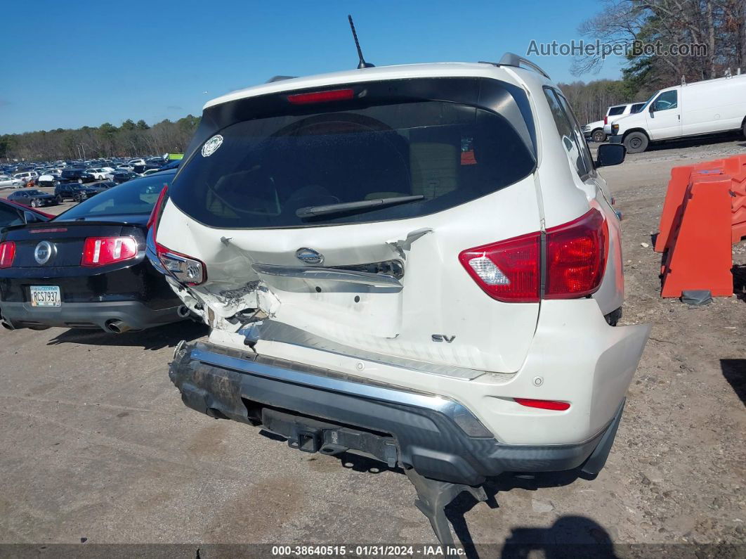 2017 Nissan Pathfinder Sv White vin: 5N1DR2MN9HC625947