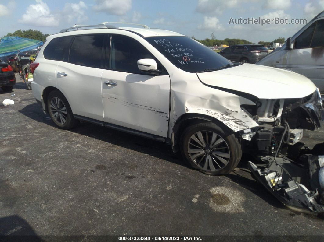 2017 Nissan Pathfinder Sv White vin: 5N1DR2MN9HC906579