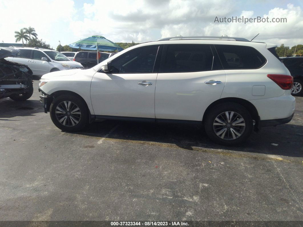 2017 Nissan Pathfinder Sv White vin: 5N1DR2MN9HC906579