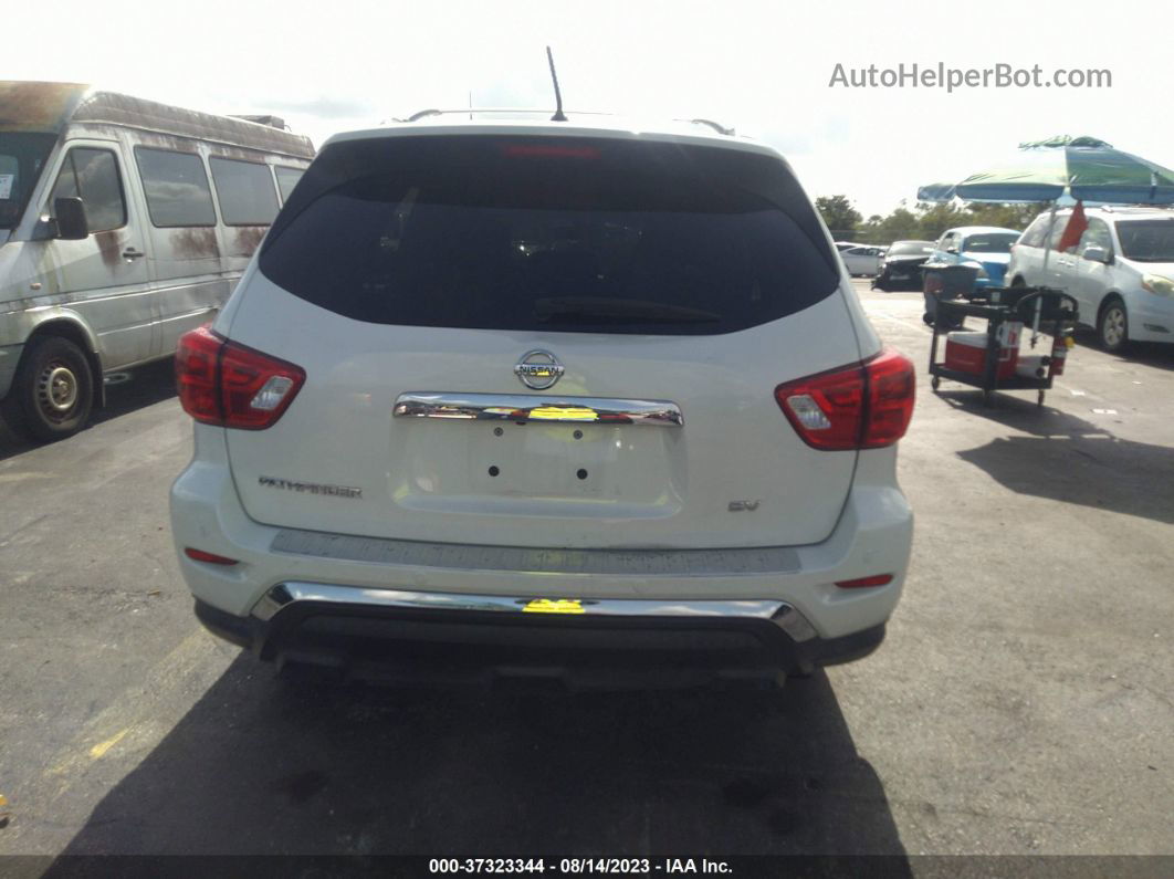 2017 Nissan Pathfinder Sv White vin: 5N1DR2MN9HC906579