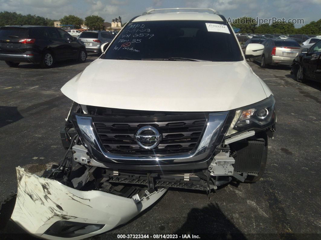 2017 Nissan Pathfinder Sv White vin: 5N1DR2MN9HC906579