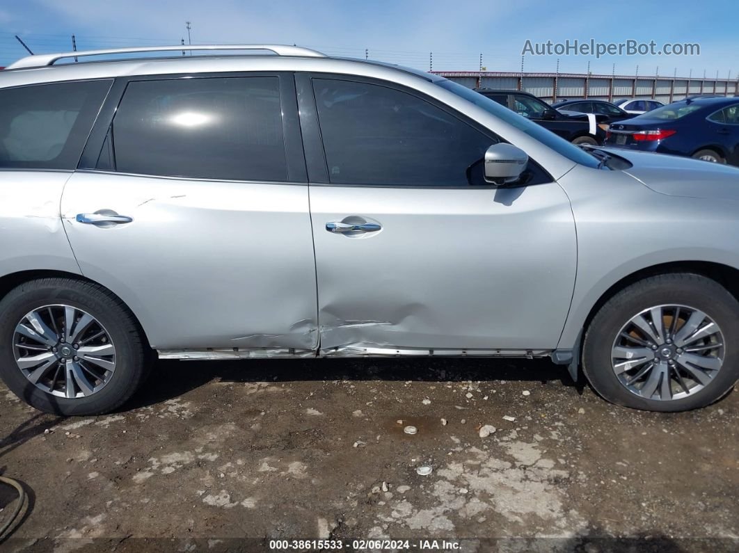 2017 Nissan Pathfinder Sl Silver vin: 5N1DR2MNXHC601169