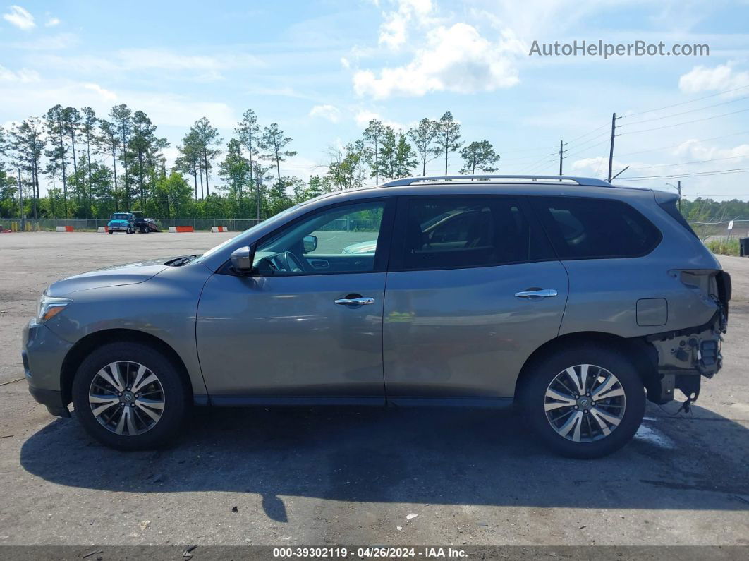 2017 Nissan Pathfinder Sv Gray vin: 5N1DR2MNXHC635435