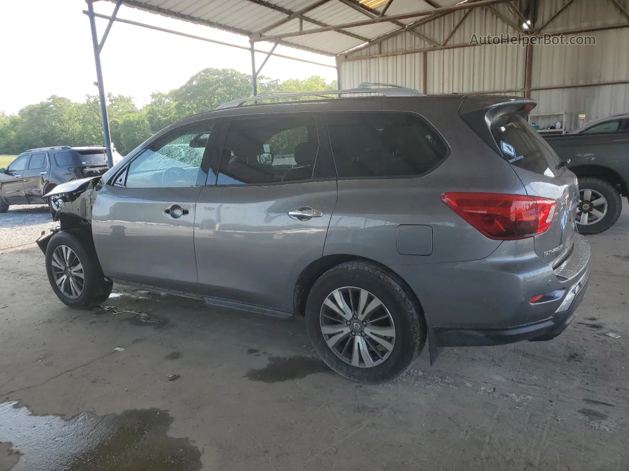 2017 Nissan Pathfinder S Gray vin: 5N1DR2MNXHC675983