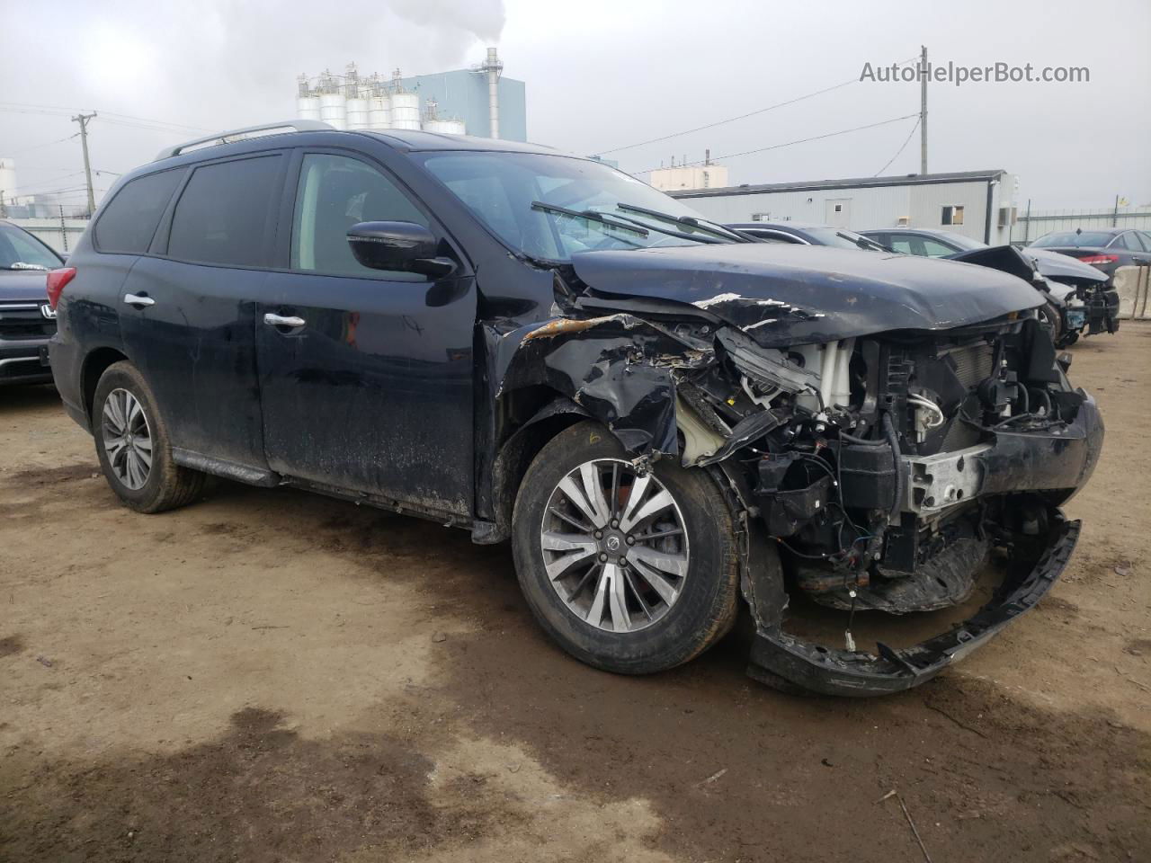 2017 Nissan Pathfinder S Black vin: 5N1DR2MNXHC678771