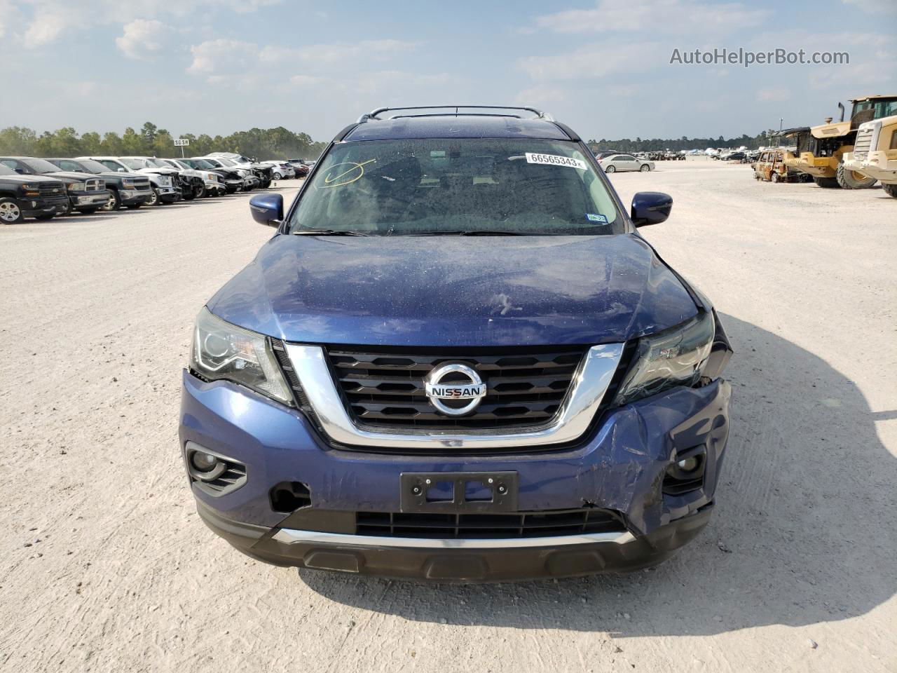 2017 Nissan Pathfinder S Blue vin: 5N1DR2MNXHC914223