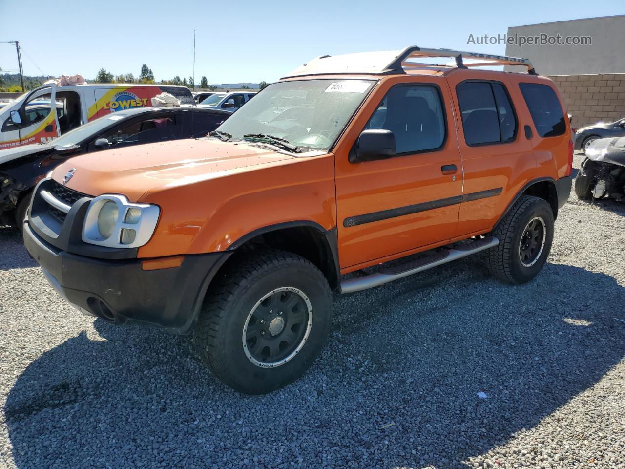 2003 Nissan Xterra Xe Orange vin: 5N1ED28T33C631831