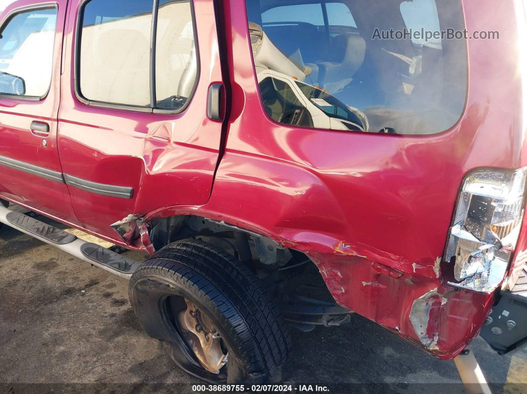 2003 Nissan Xterra Xe Red vin: 5N1ED28T33C668247