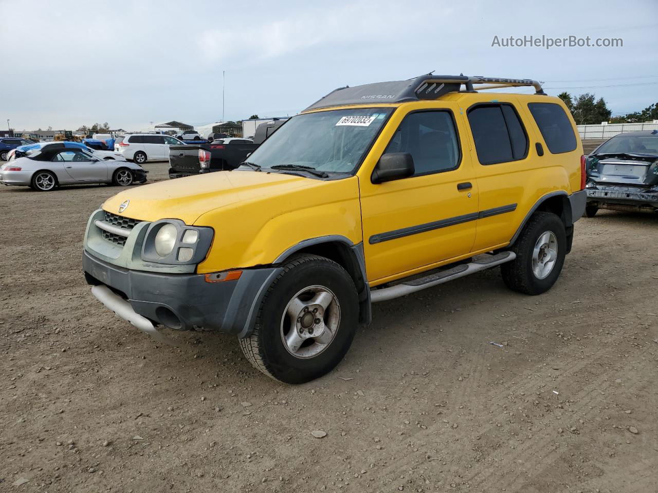 2003 Nissan Xterra Xe Yellow vin: 5N1ED28T43C697613