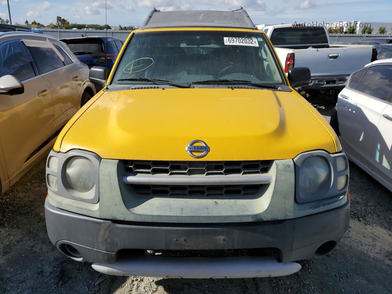 2003 Nissan Xterra Xe Yellow vin: 5N1ED28T43C697613