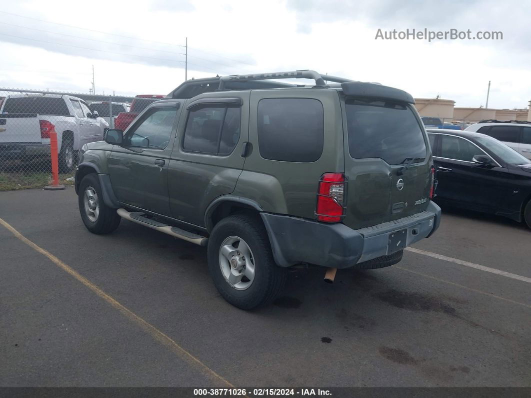 2003 Nissan Xterra Xe Зеленый vin: 5N1ED28T63C626638