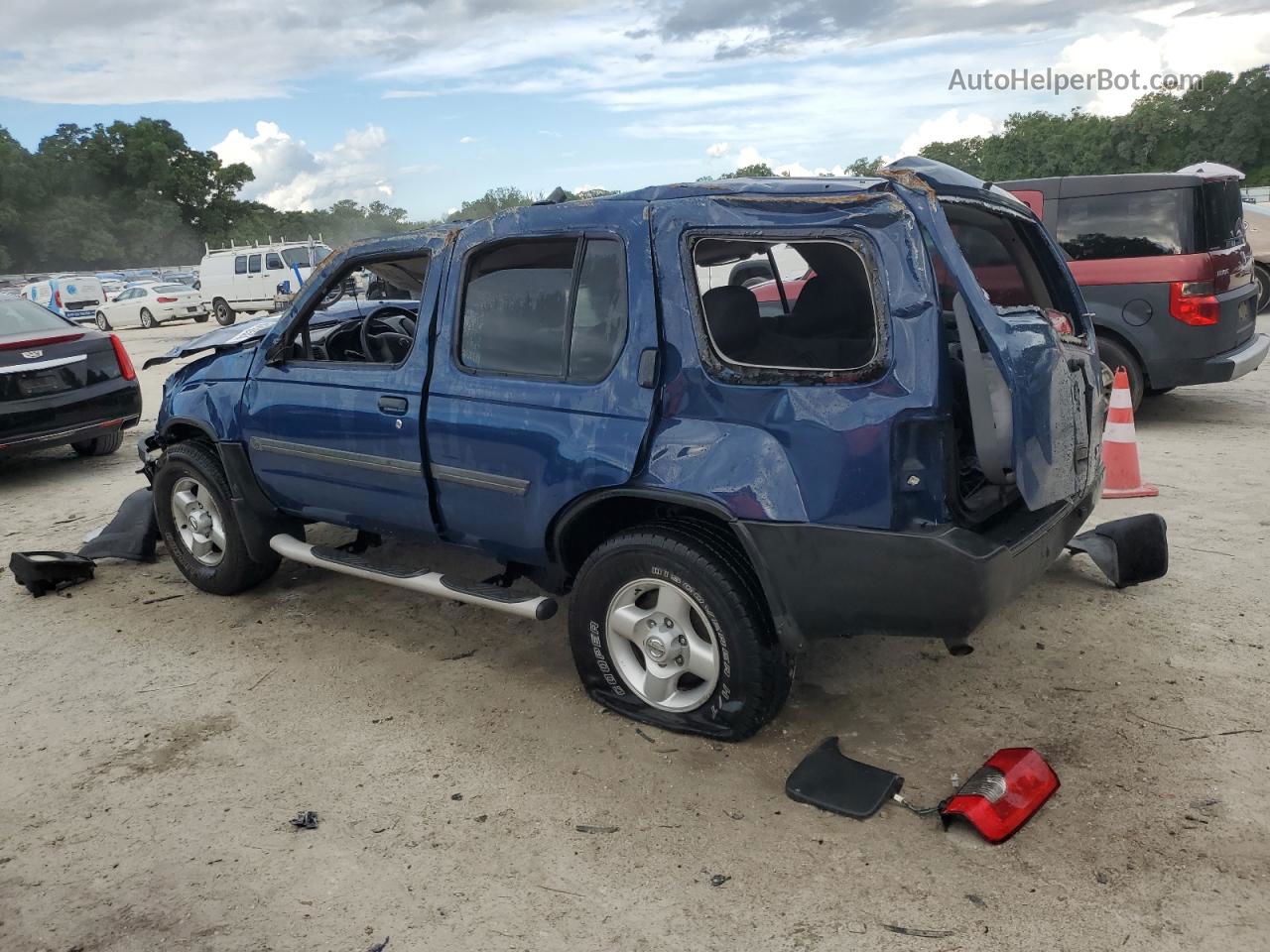 2003 Nissan Xterra Xe Blue vin: 5N1ED28T73C691725