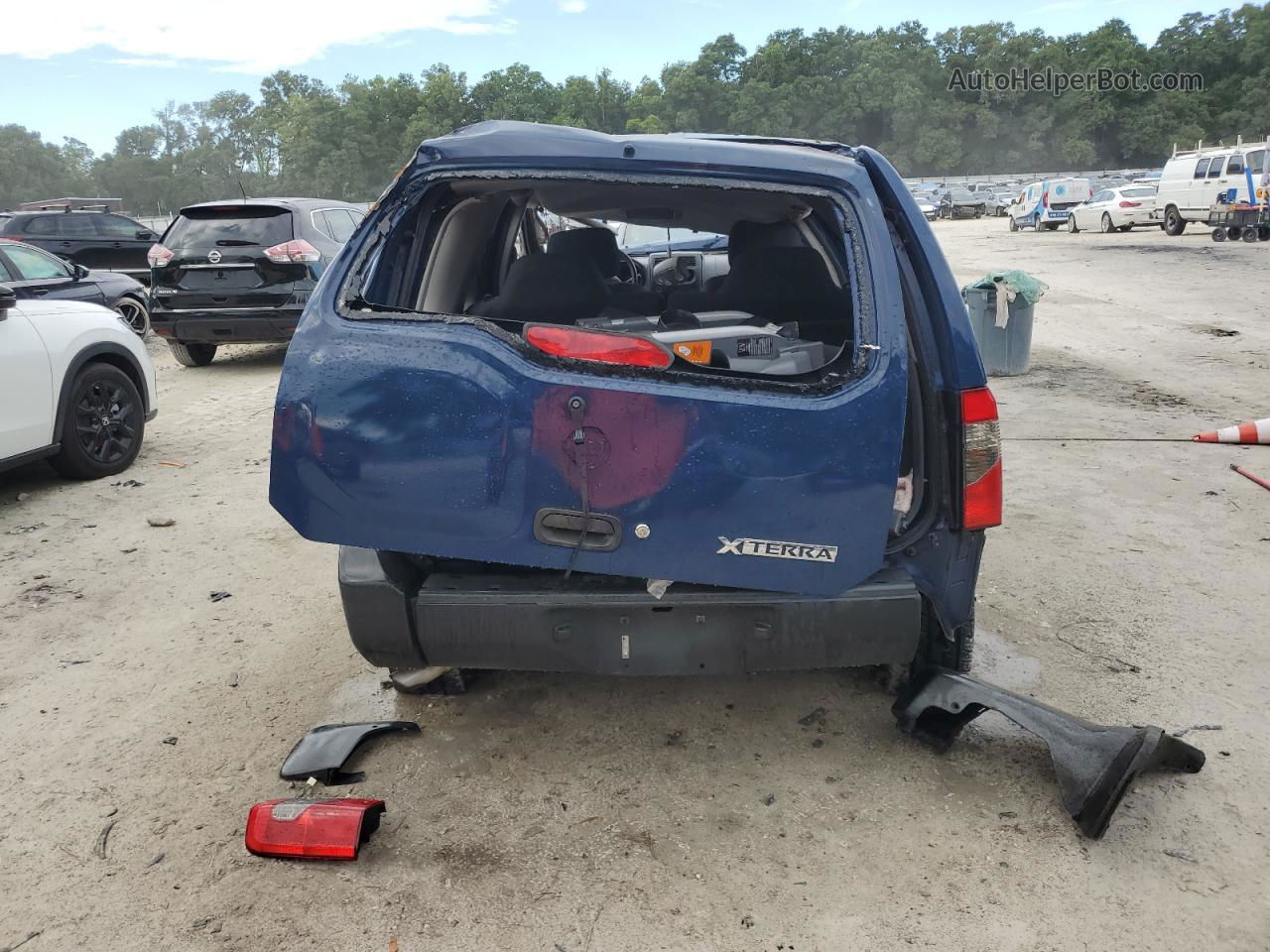 2003 Nissan Xterra Xe Blue vin: 5N1ED28T73C691725