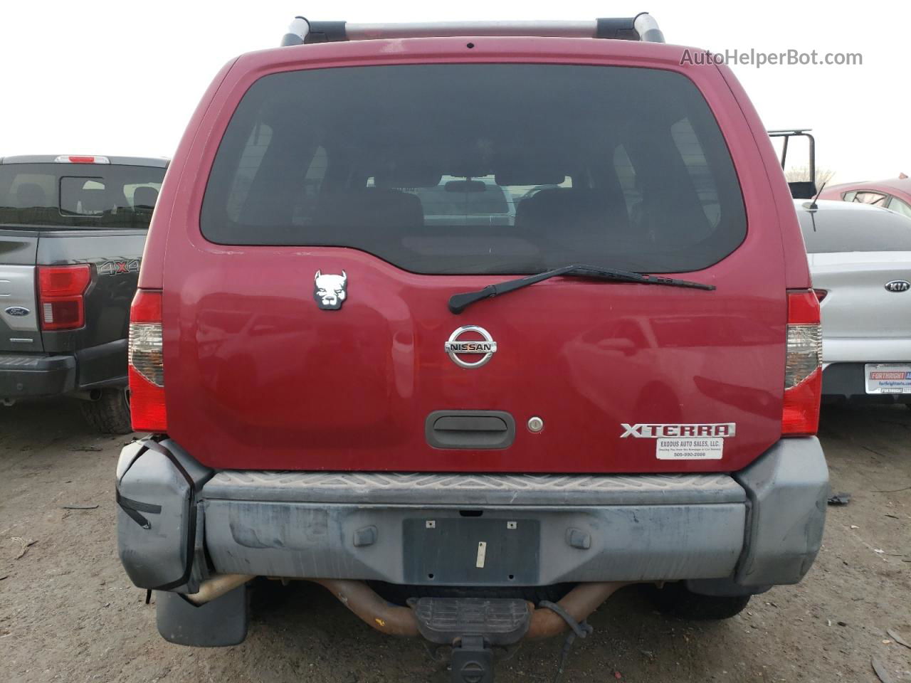 2003 Nissan Xterra Xe Red vin: 5N1ED28T83C687831