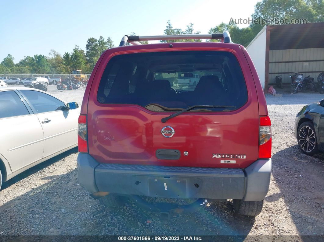 2003 Nissan Xterra Xe Red vin: 5N1ED28T83C702425